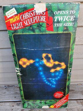 1995 Mr.Christmas Holiday Mini Christmas Light Sculpture Cherub/Angel 24" X 24" 